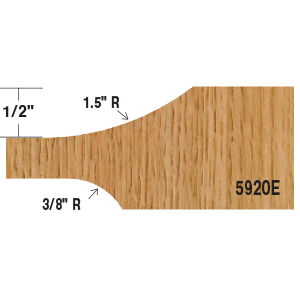 Raised Panel Bit w/ Back Cutter