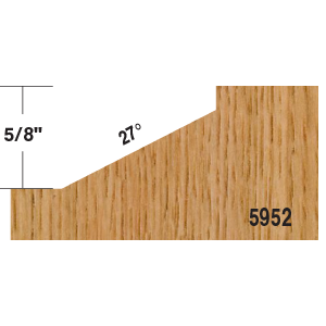 27° Straight Medium Raised Panel