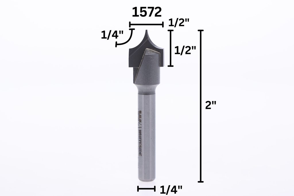 Point Cutting Roundover Bit