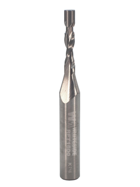 Spiral flush store cut router bit