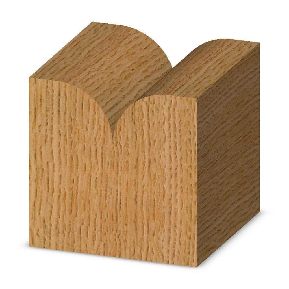 Amana Tool Roundover Router Bit - 1/2" Radius 1/4" Shank Point Cutting